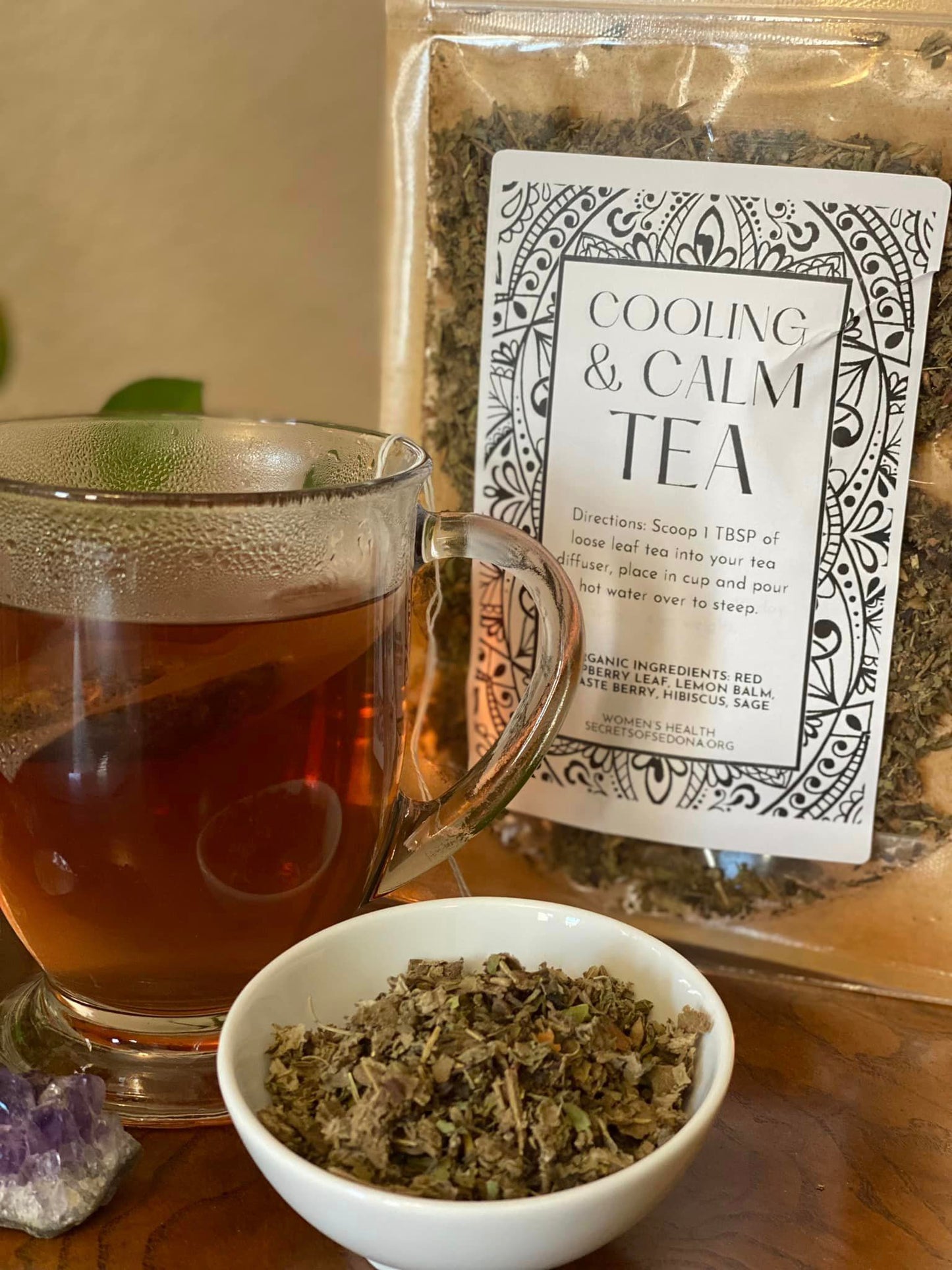 Cooling and Calm Herbal Tea Infusion